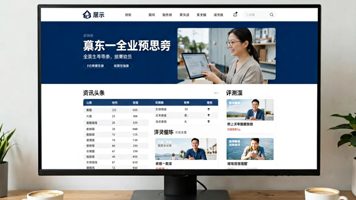 99网门户首页全貌，展示资讯聚合、榜单排行与深度评测等多个核心内容板块的整体布局